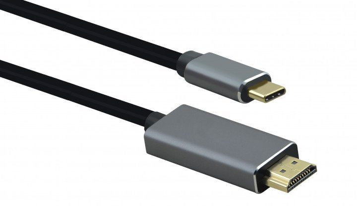 Helos Cable Usb 3.1 Tipo-C/Hdmi St., Premium, 1,8m, Negro