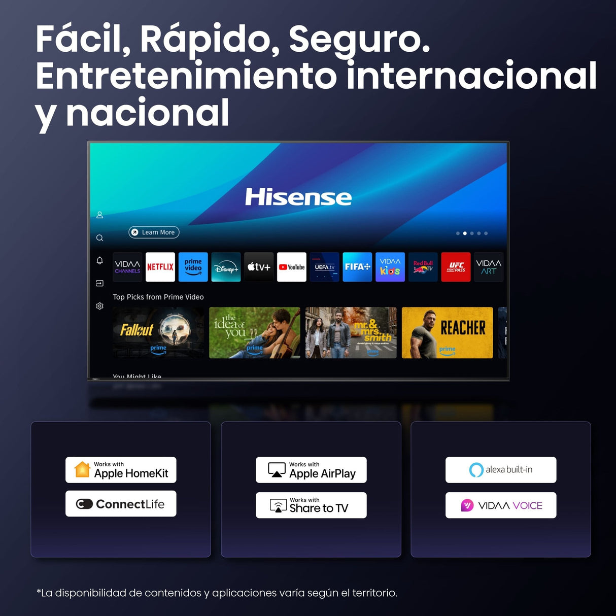 Televisor Hisense 55a6q 55" Uhd 4k Vidaa Smart Tv Modo Juego Plus