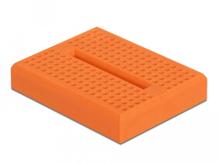 Experimentier-Mini Steckbrett 170 Kontakte Naranja