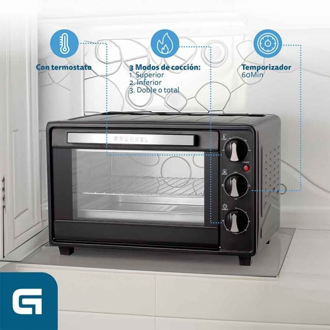 Horno De Sobremesa Grunkel Hr-23hn 1600w Capacidad 23l