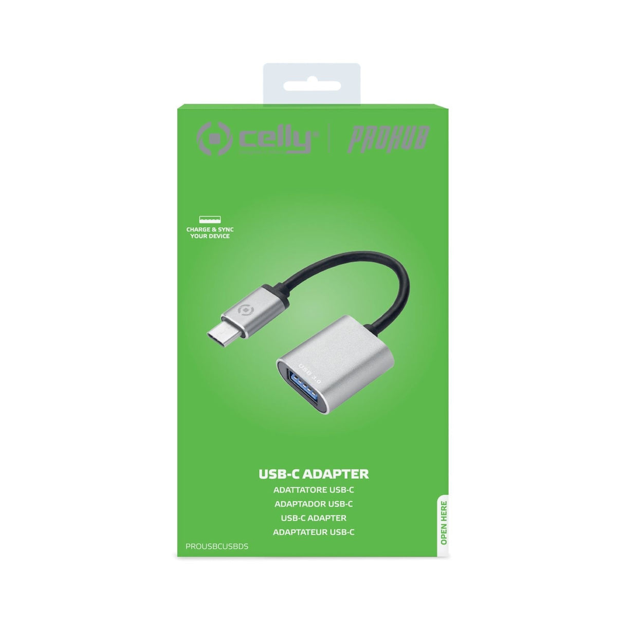 Adaptador Celly Usb-C Macho / Usb 3.0 Hembra
