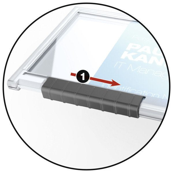 Tarjetero Durable Pushbox Mono 10 Piezas Transparente