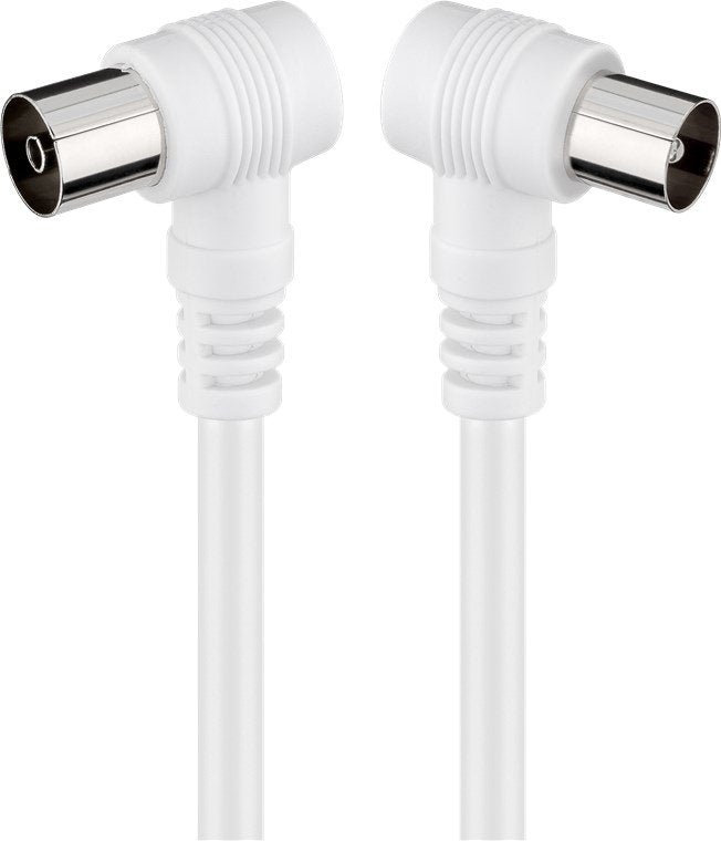 Goobay 11522 Cable Coaxial 5 M Blanco