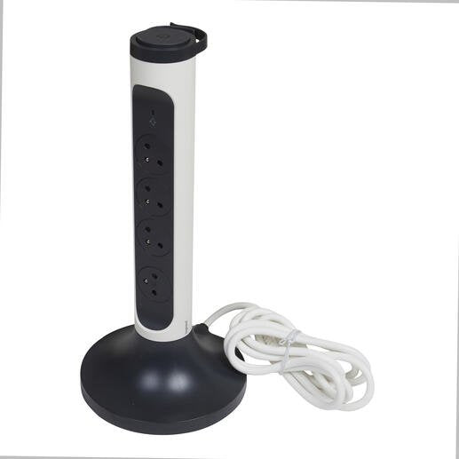 Przedluzacz Wieza 4x2pz Bialo/Czarny 2m