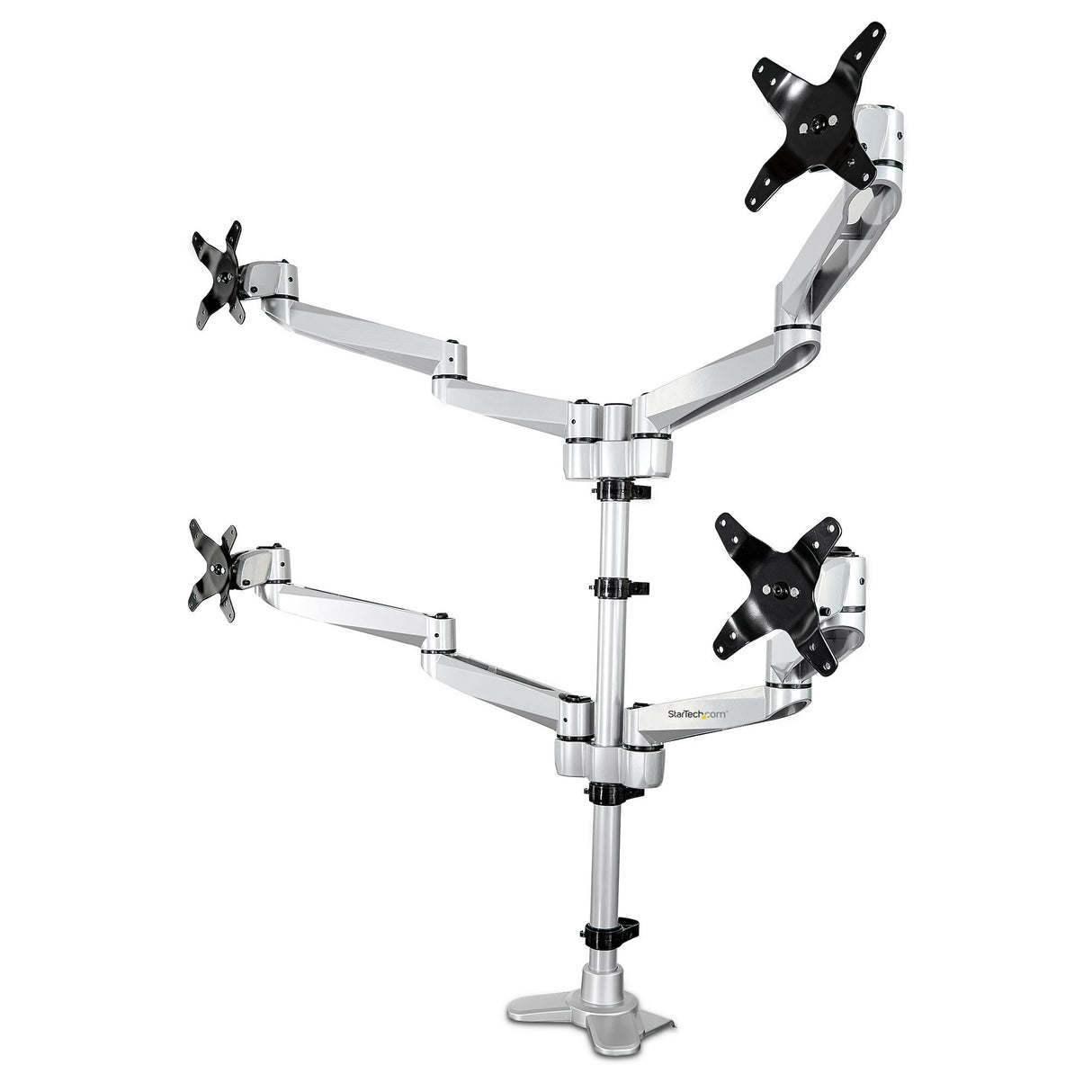EAN 0065030881456 - StarTech.com ARMQUADPS soporte para monitor 68,6 cm (27") Escritorio Plata imagen 1
