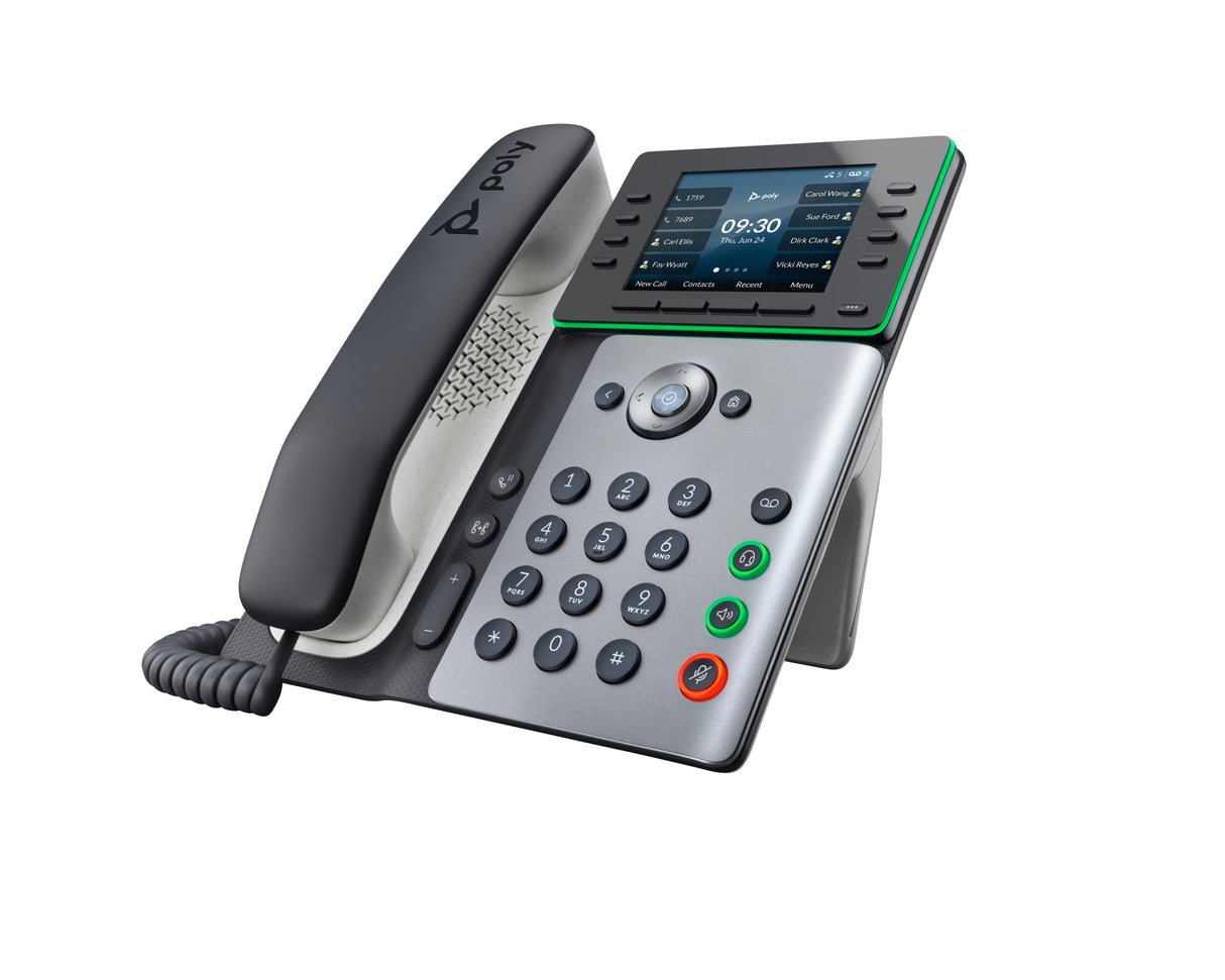 EAN 0017229175501 - HP Poly Edge E320 IP Phone and PoE-enabled teléfono IP Negro 8 líneas IPS imagen 10