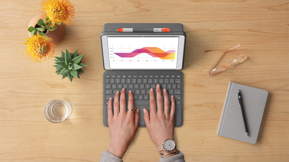 Logitech Combo Touch Qwerty Italiano Smart Connector Grafito