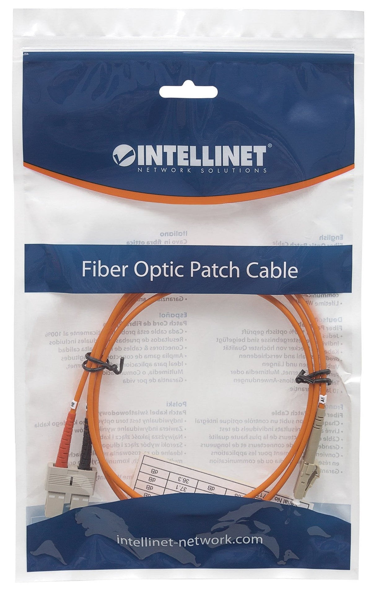 EAN 0766623471268 - Intellinet 2m LC/SC Cable de fibra óptica e InfiniBand Naranja imagen 5
