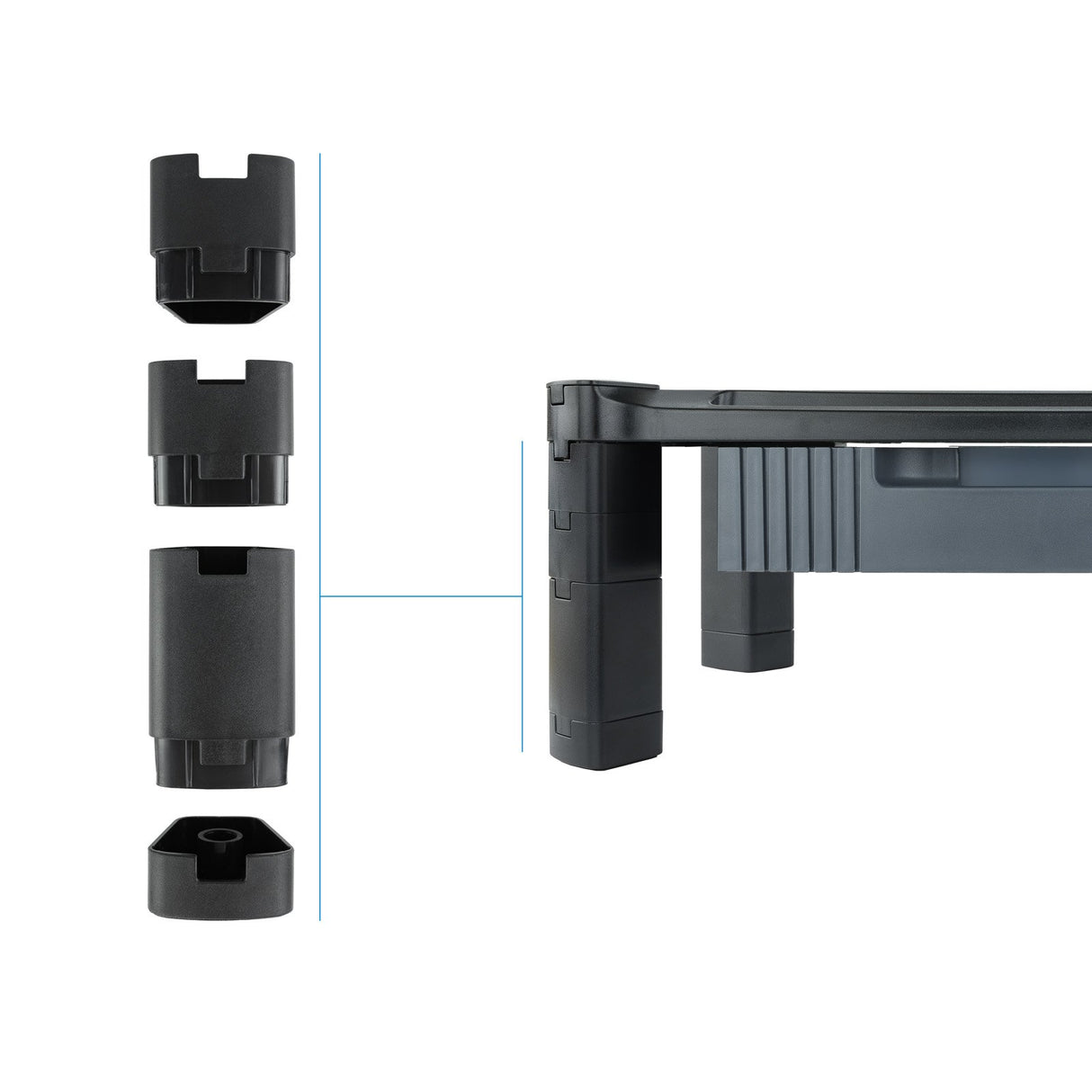 EAN 8433281009851 - TooQ MMPSSD01 soporte para monitor Escritorio Negro imagen 5