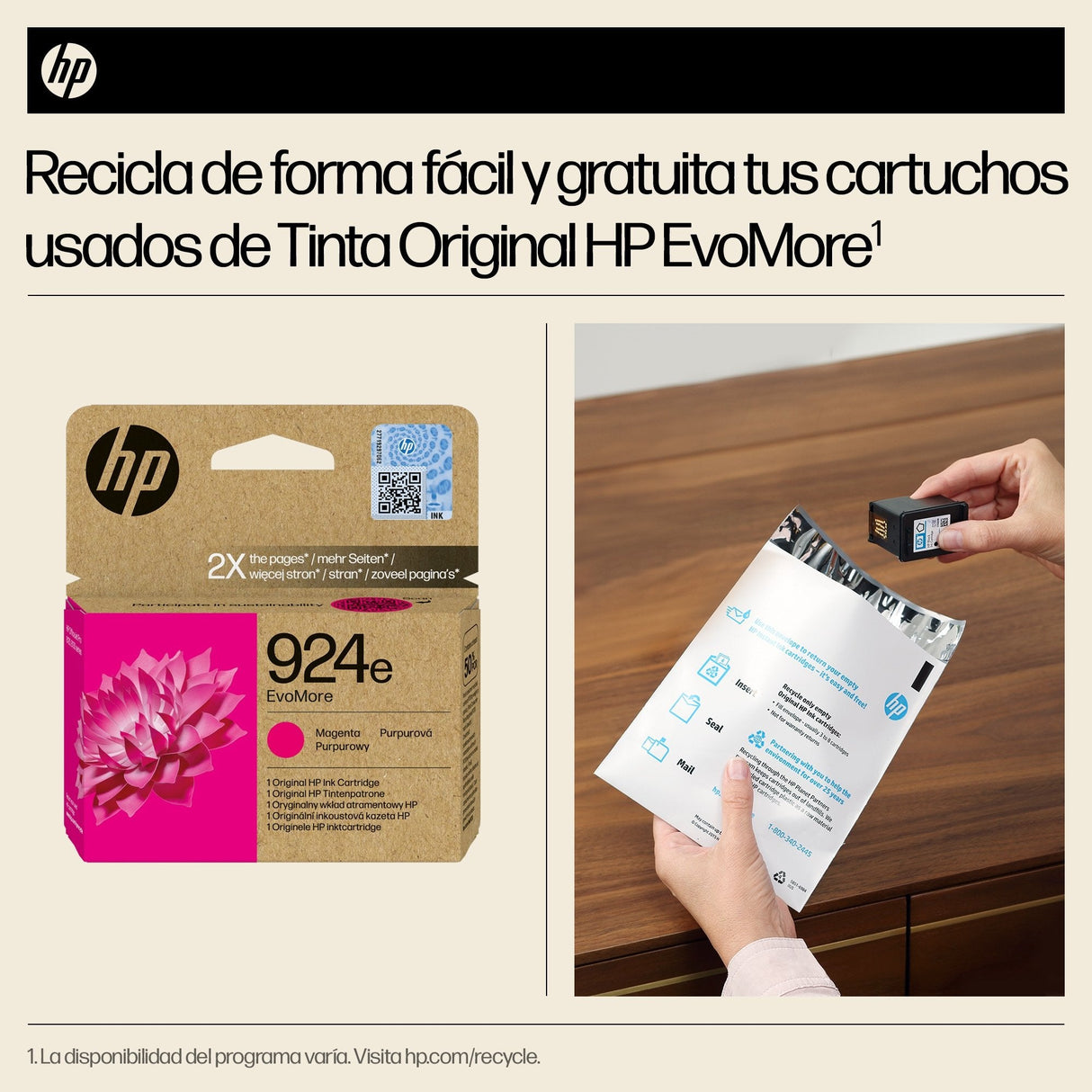 Hp 924e Magenta Cartucho De Tinta Original - 4k0u8ne