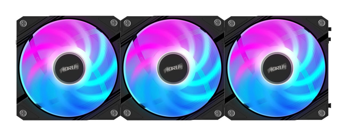 EAN 4719331555191 - GIGABYTE AORUS EZ CHAIN FAN 120 (3-Pack) Placa base Ventilador 12 cm Negro 3 pieza(s) imagen 2