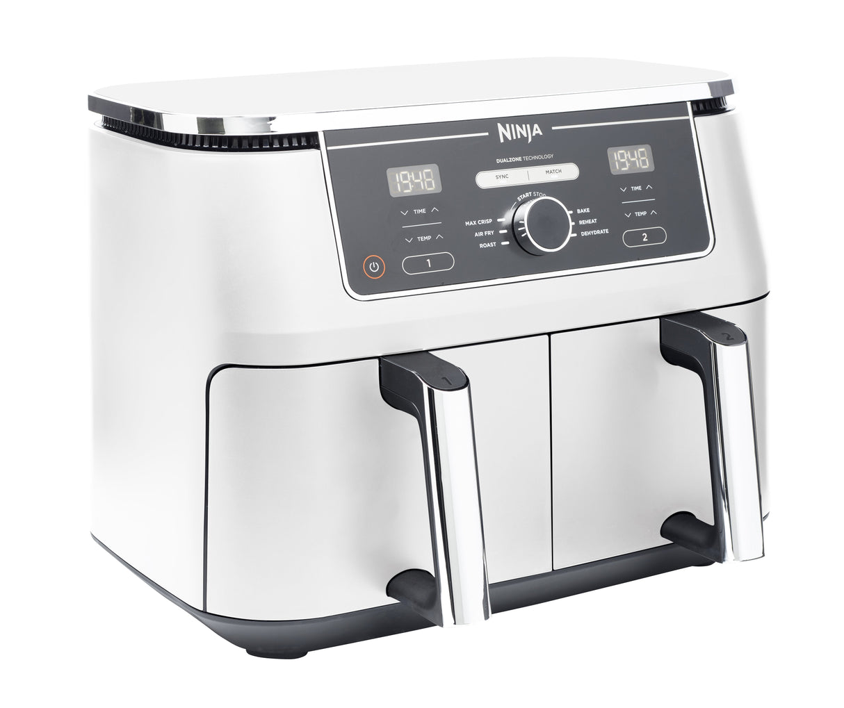 EAN 0622356261180 - Ninja AF400EU Doble 9,5 L Independiente 2470 W Freidora de aire caliente Blanco imagen 2