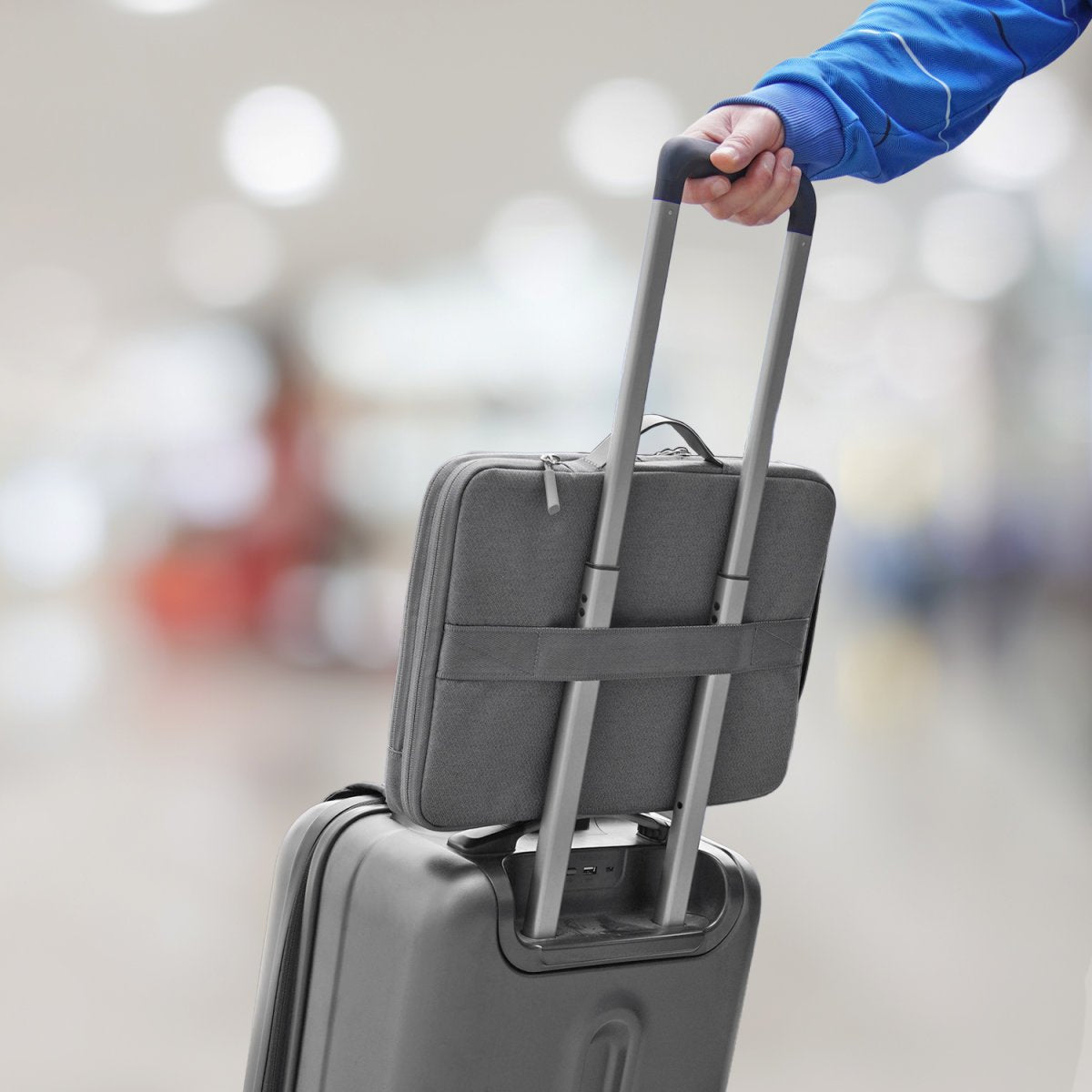 4smarts Laptop Aircushion Multi Sleeve 15", Grau