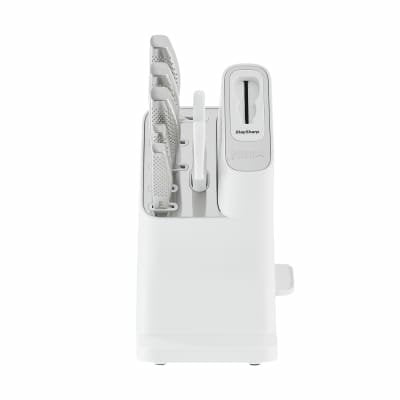 Ninja Staysharp Taco De Cuchillos, Acero Inoxidable, Afilador Integrado, 5 Cuchillos