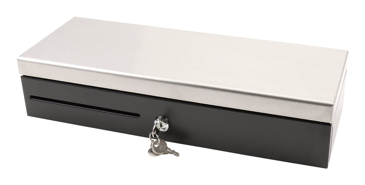 Olympia Hs 170s Cajón Para Dinero Con Cerradura Compatible Con Rj12, 8 Compartimentos Para Monedas Y 6 Billetes, Metálica