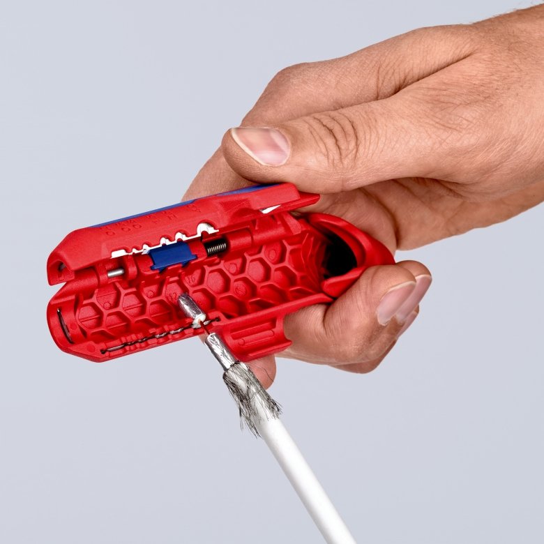 EAN 4003773082910 - Knipex ErgoStrip pelacable Azul, Rojo imagen 6