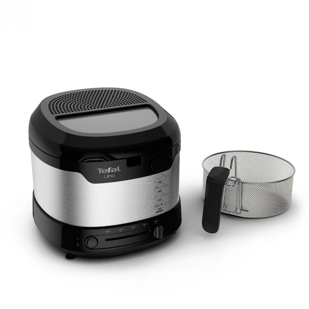 EAN 3045386381807 - Tefal Uno FF215D Sencillo 1,8 L Independiente 1600 W Freidora Negro, Acero inoxidable imagen 3