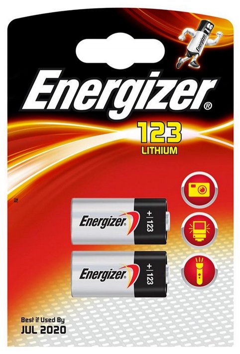 Energizer Pila Litio Foto Cr123 3v Blister*2