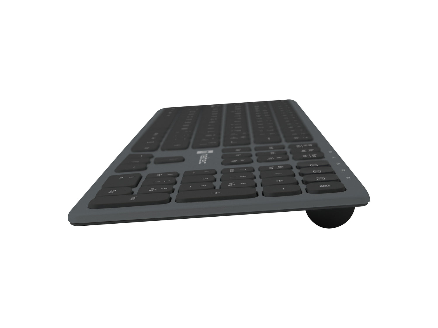 Teclado Español Natec Nkl-1830 Rf Wireless + Bluetooth Qwerty Negro, Gris