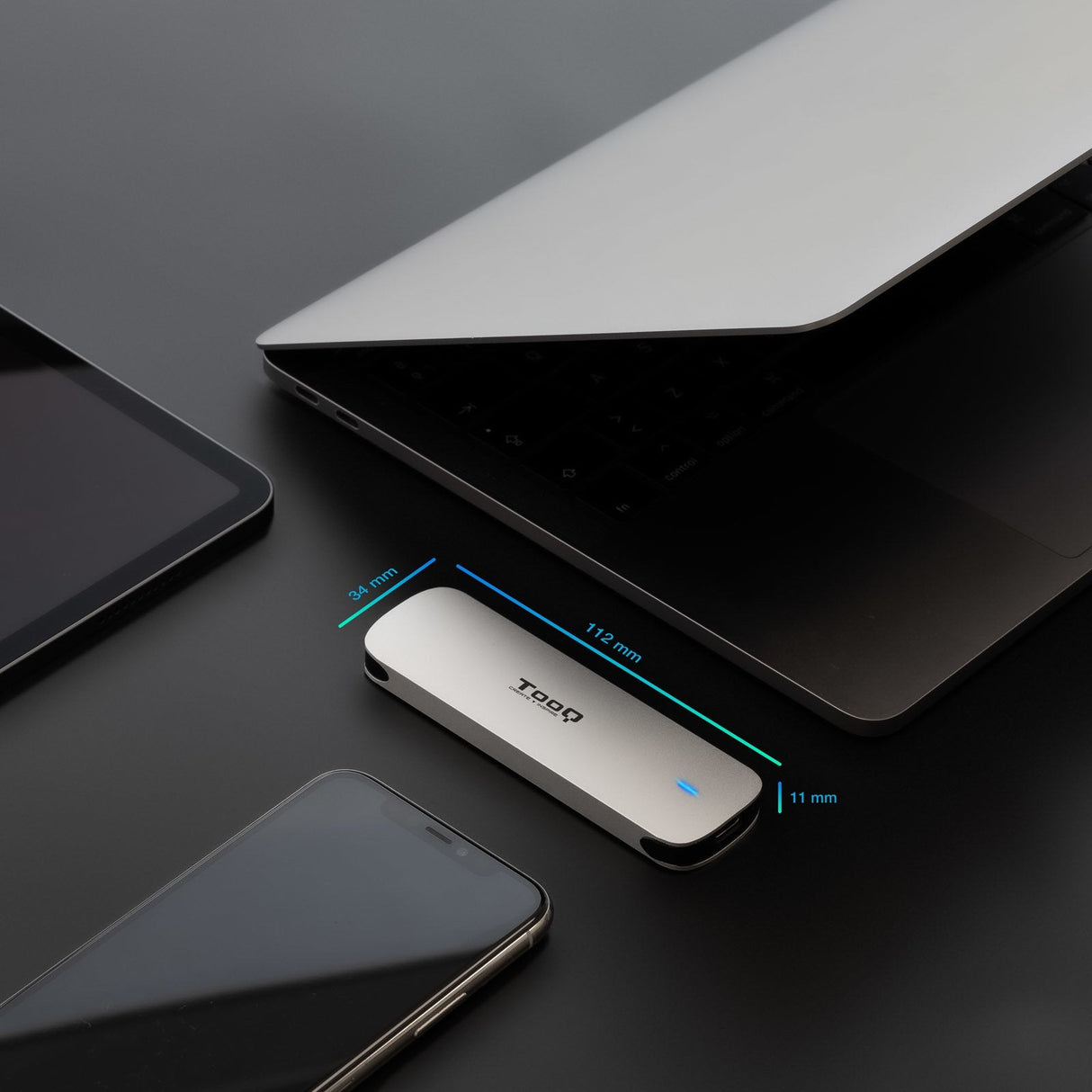 Tooq Caja Externa M.2 Ccs Usb3.1 Gen1 Aluminio - Plata