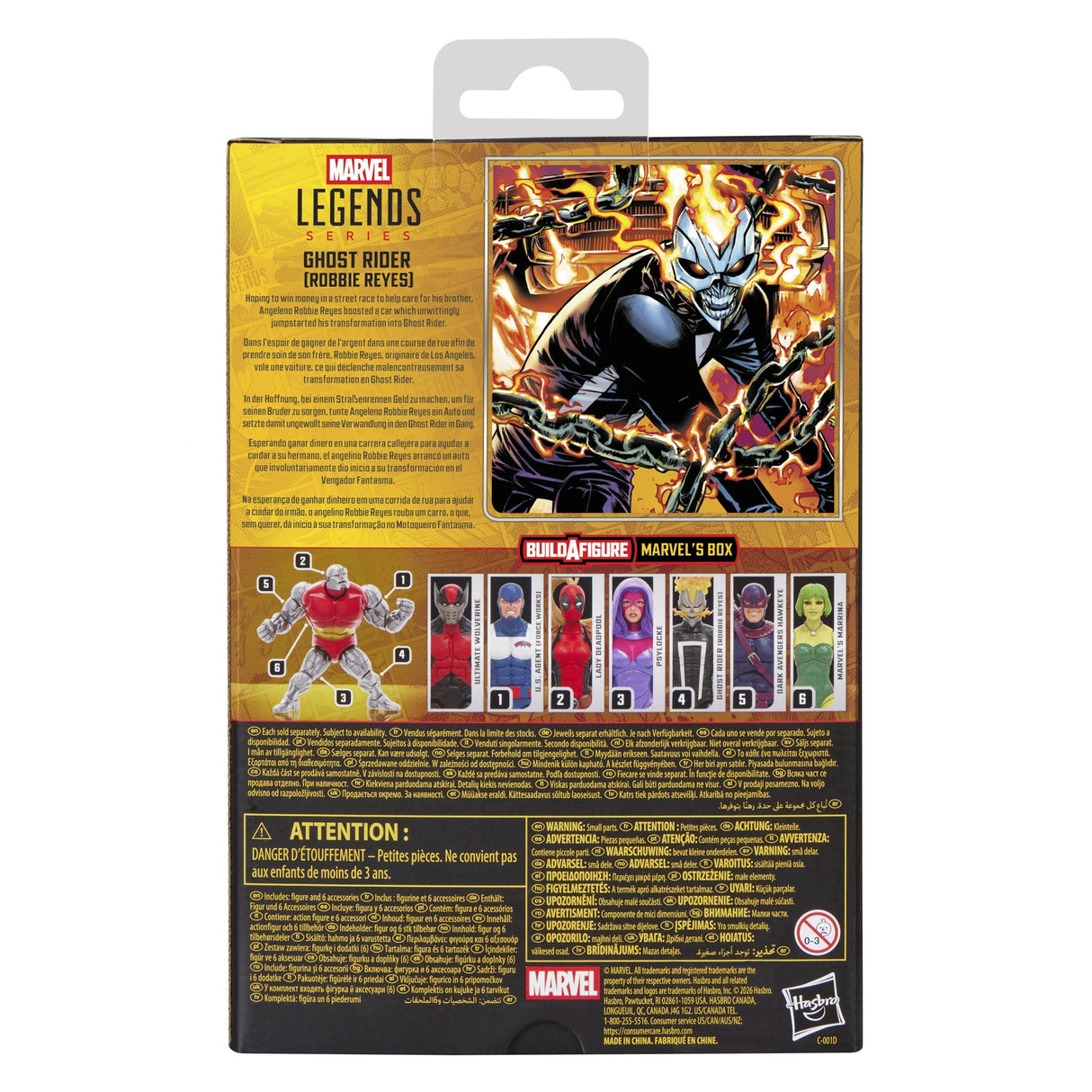 Figura Ghost Rider Robbie Reyes Marvel Legends Series 15cm