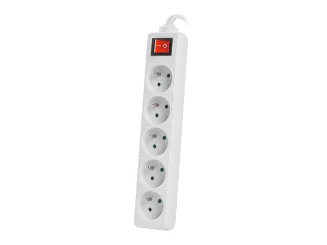 EAN 5901969415513 - Lanberg PS1-05E-0300-W base múltiple 3 m 5 salidas AC Interior / exterior Blanco imagen 2