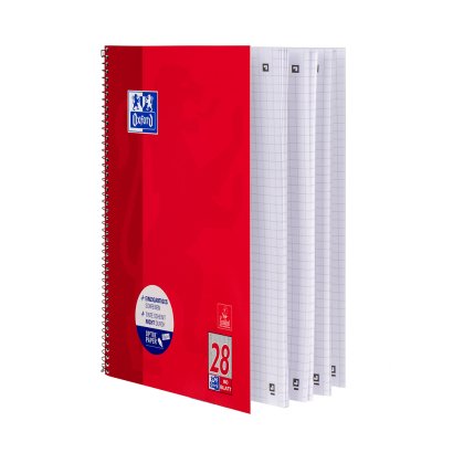 Oxford 100050361 Cuaderno Y Block A4 Rojo