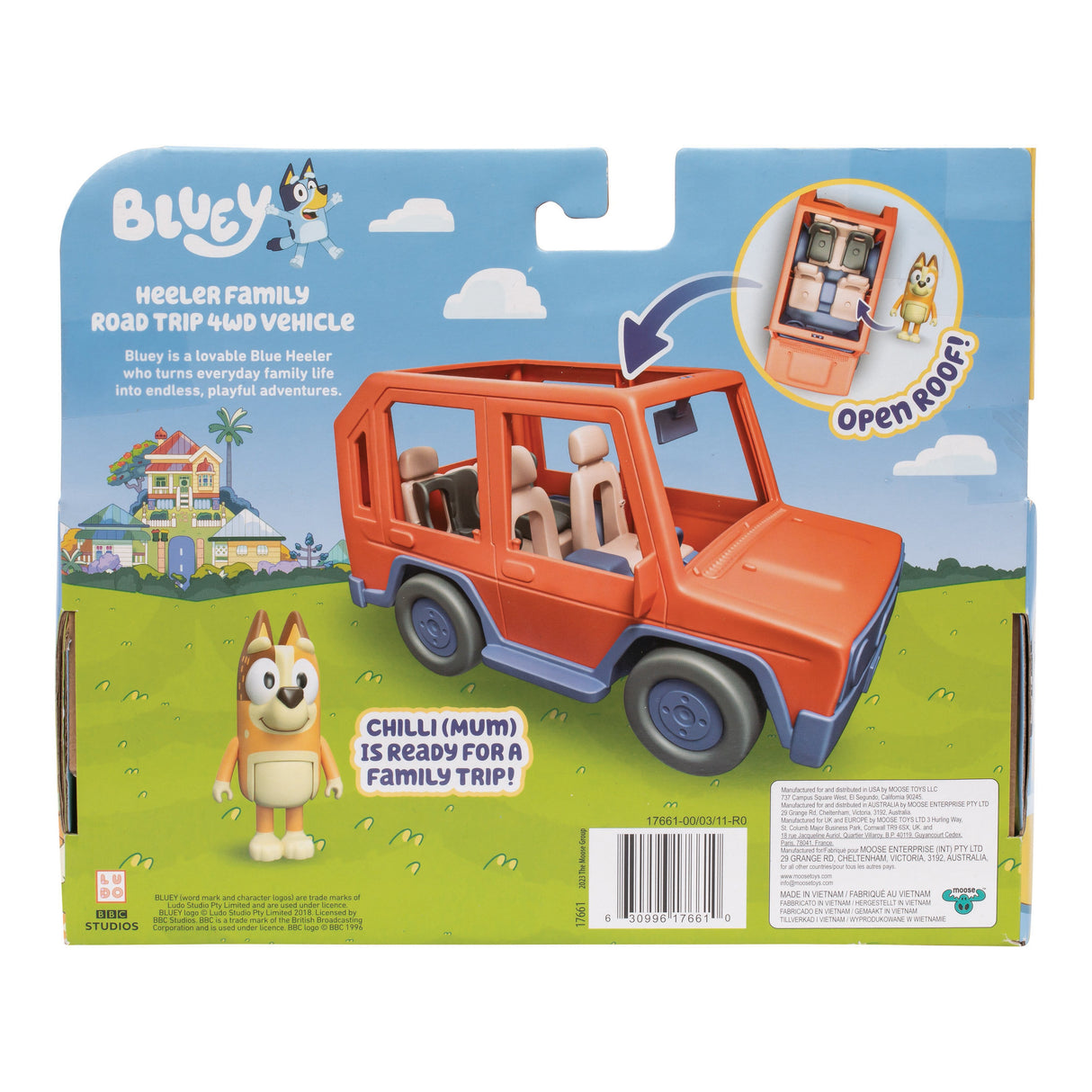 EAN 0630996176610 - Moose Toys Bluey - Heeler Familienausflug 4WD Familienauto imagen 6