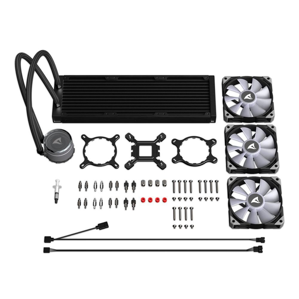 EAN 4044951038015 - Sharkoon S90 RGB Carcasa del ordenador, Procesador Sistema de refrigeración líquida todo en uno 12 cm Neg imagen 15