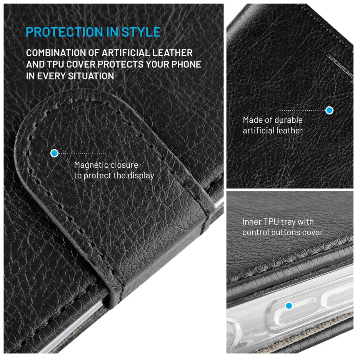EAN 8591680181223 - FIXED Opus funda para teléfono móvil 16,9 cm (6.67") Folio Negro imagen 5