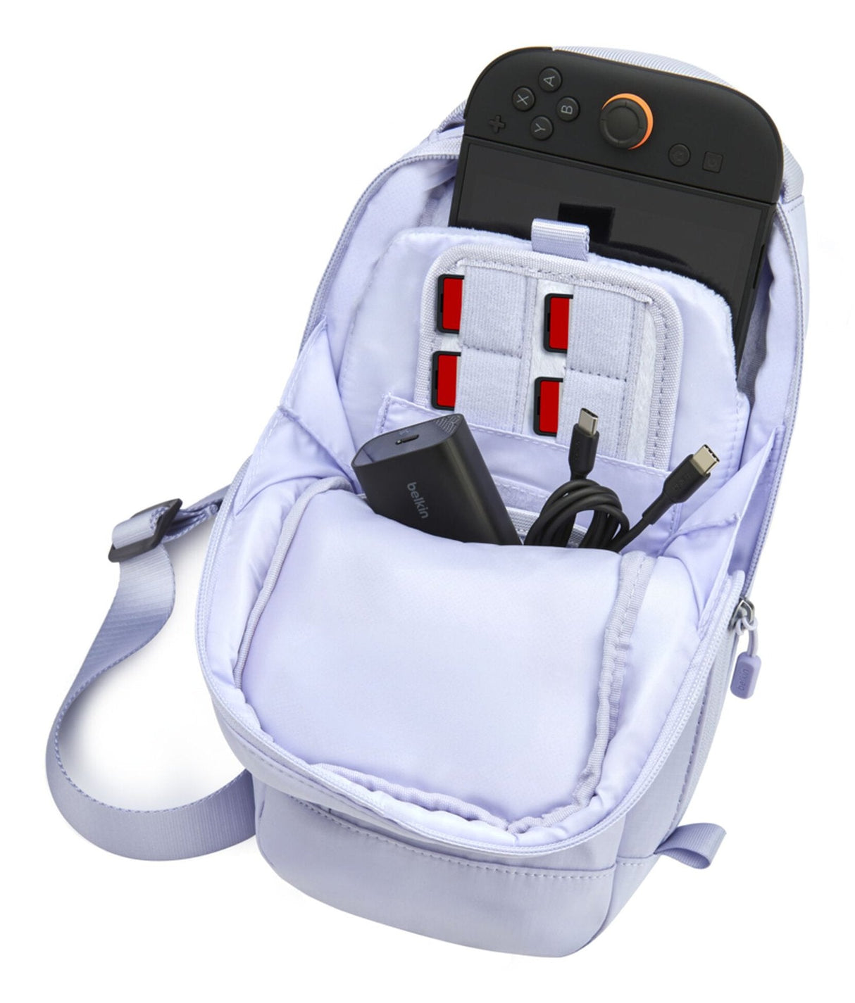 Belkin Gaming Crossbody Bag Nintendo Switch2 Purp Ena022hqlv