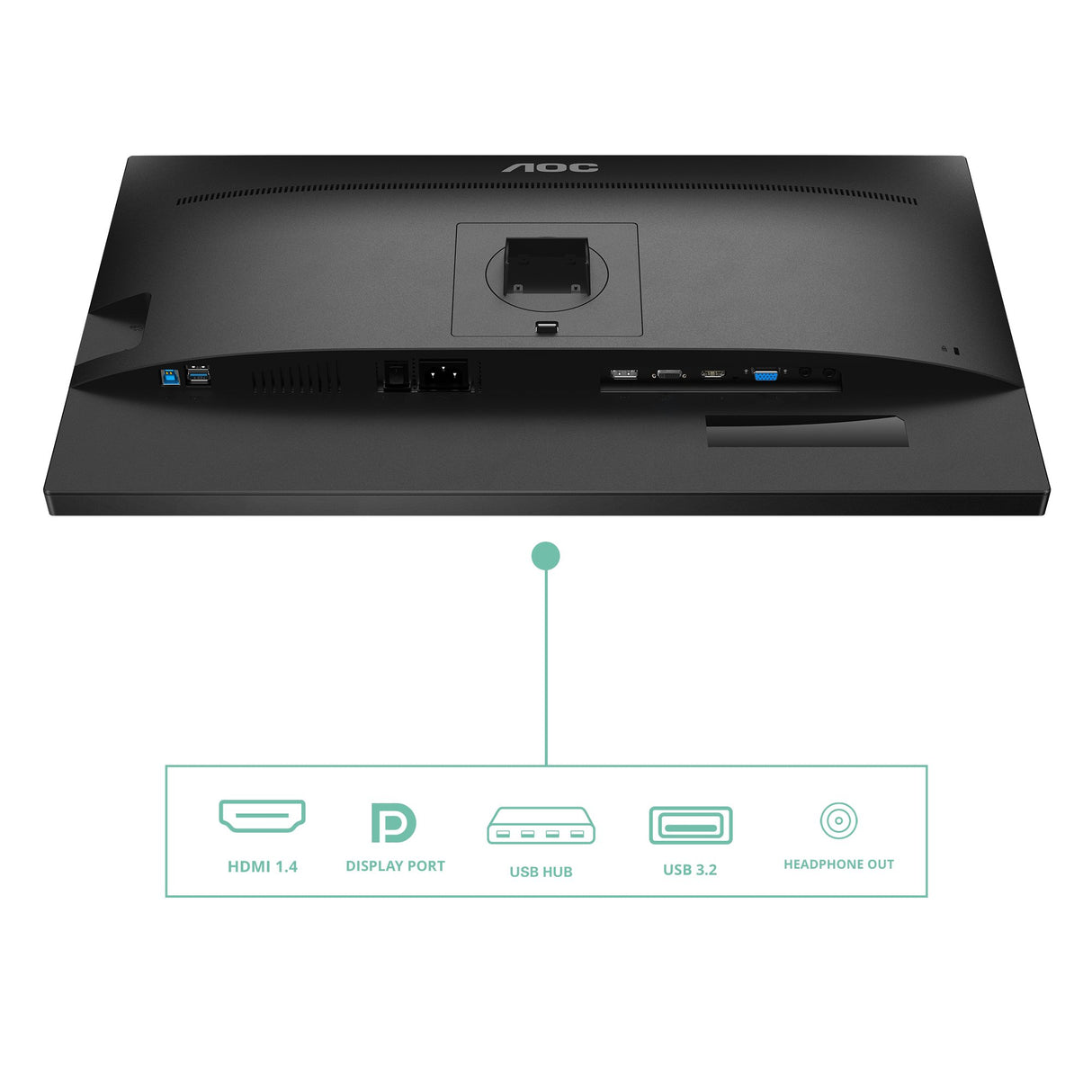 EAN 4038986187329 - AOC P2 27P2Q pantalla para PC 68,6 cm (27") 1920 x 1080 Pixeles Full HD LED Negro imagen 4