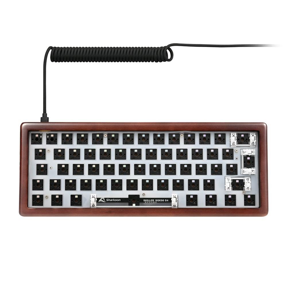 Sharkoon Skiller Sgk50 S4 Gen2 Wood Barebone, Wood De Teclado De Juegos 4044951042760