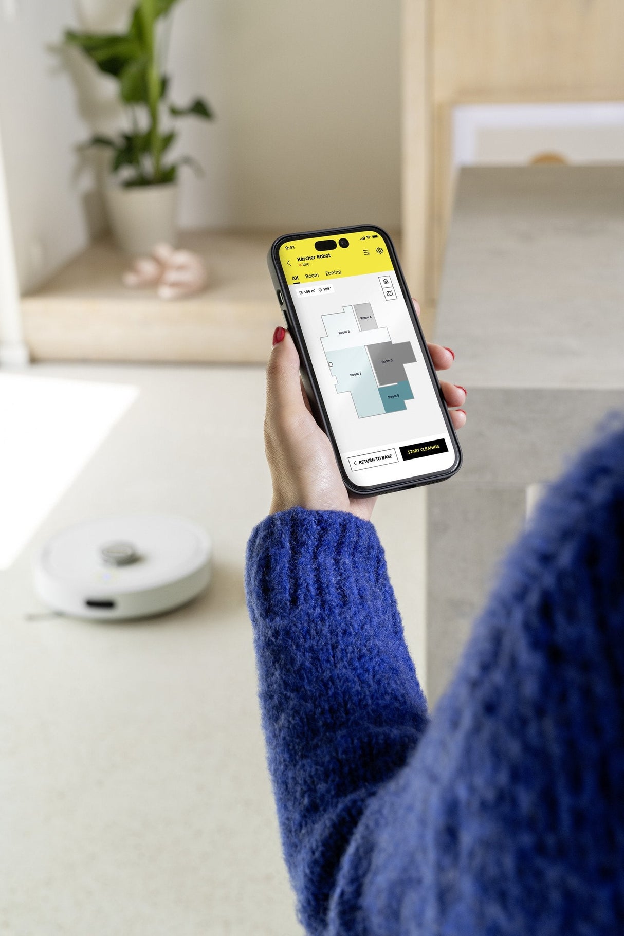 Robot Sprzatajacy Z Baza Karcher Rvc 3 Comfort