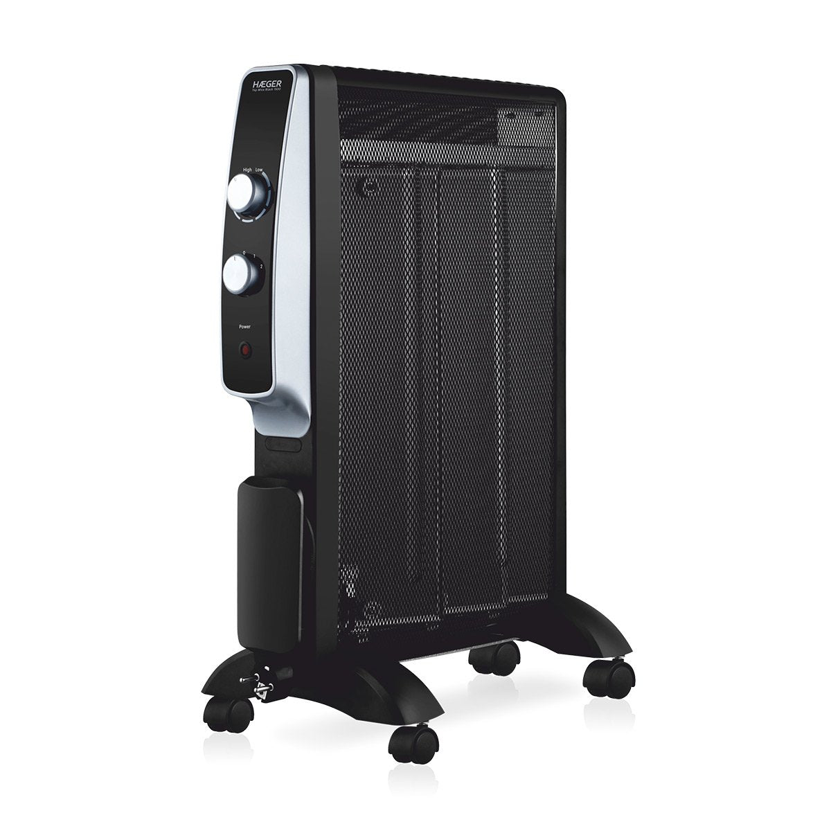 EAN 5608475025112 - Haeger MH-15B.007A calefactor eléctrico Interior Negro, Acero 1500 W imagen 1