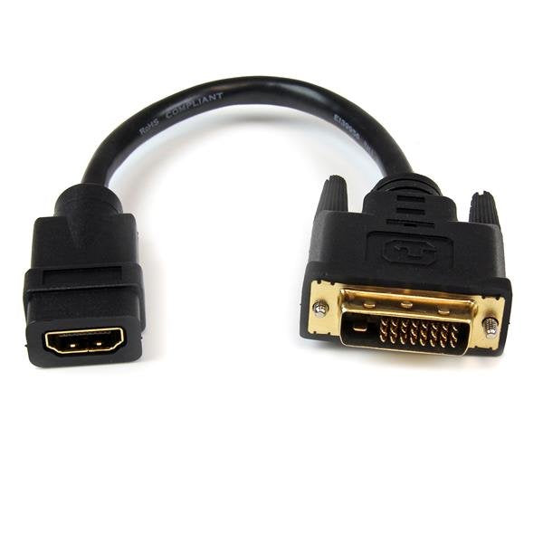 Startech Adaptador Hdmi A Dvi-D 0.20m H/M Negro Hddvifm8in