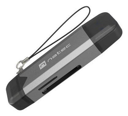 Lector De Tarjetas Natec Scarab 3 Usb 3.1 Gen 1 Usb-A + Usb-C Sd/Micro Sd