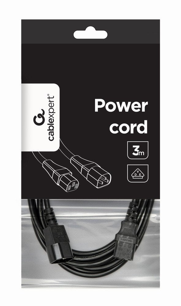 EAN 8716309037884 - Gembird PC-189-VDE-3M cable de transmisión Negro C14 acoplador imagen 1