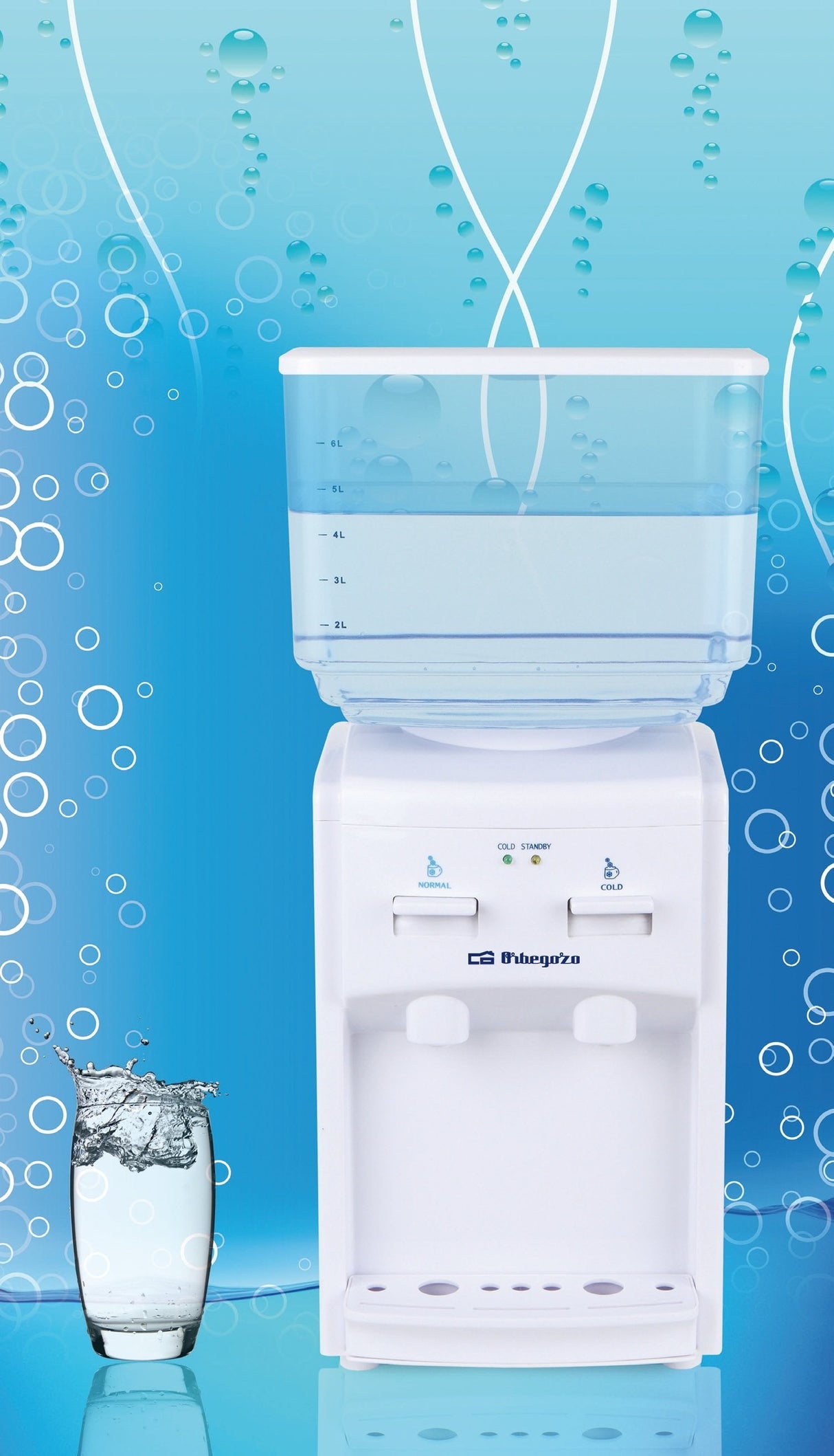 Dispensador De Agua Orbegozo Da 5525 70w Capacidad 7l