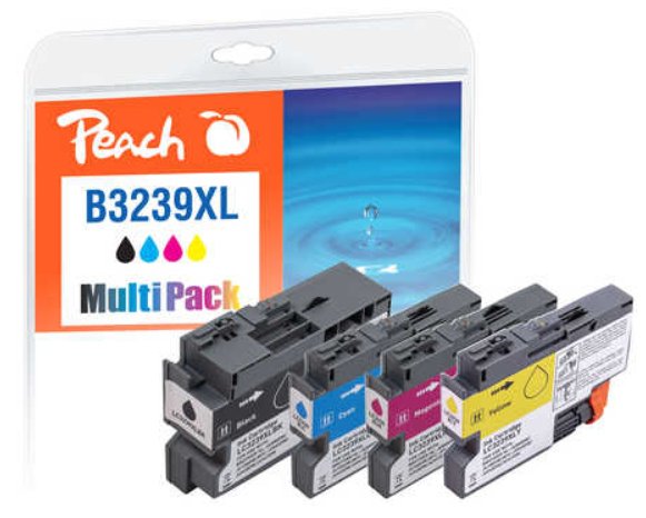 EAN 7640460542462 - Peach LC-3239XL cartucho de tinta 4 pieza(s) Alto rendimiento (XL) Negro, Cian, Magenta, Amarillo imagen 1