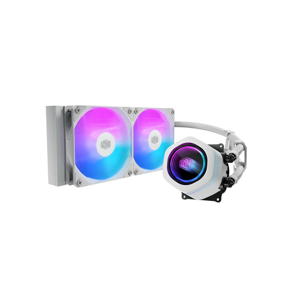 Kit Watercooling Aio Cooler Master Masterliquid Core Nex Rgb - 240mm (Blanco)