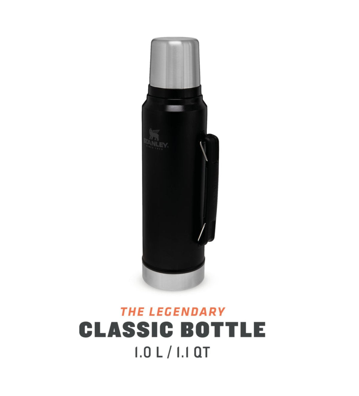 Stanley 10-08266-002 Legendary Botella 1 Litro Termo - Acero Inoxidable - Matte Black