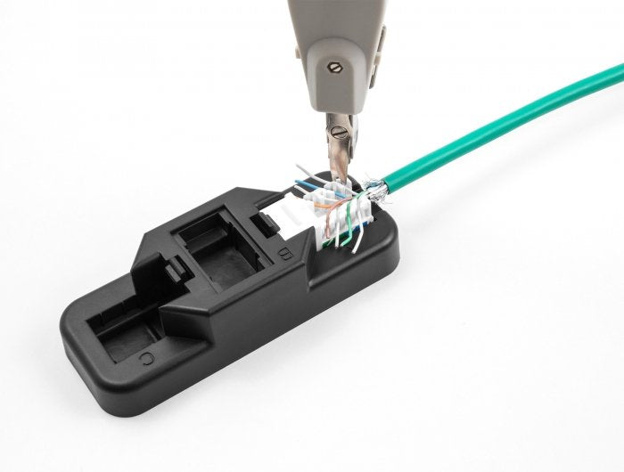 Keystone Lsa Set Mit Auflegehalterung Rj45 Rj11 Cat.6 Schwarz