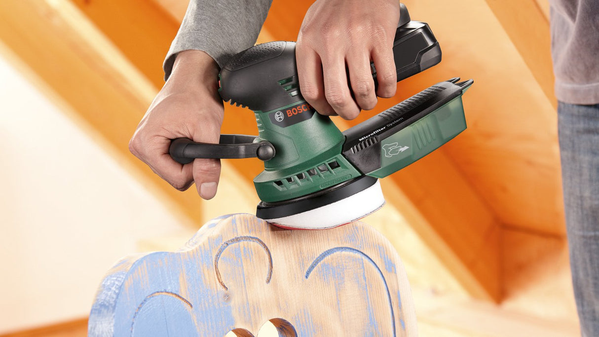 Lijadora Excéntrica Inalámbrica Bosch Advancedorbit 18 Solo, 18volt Verde / Negro, Sin Batería Ni Cargador