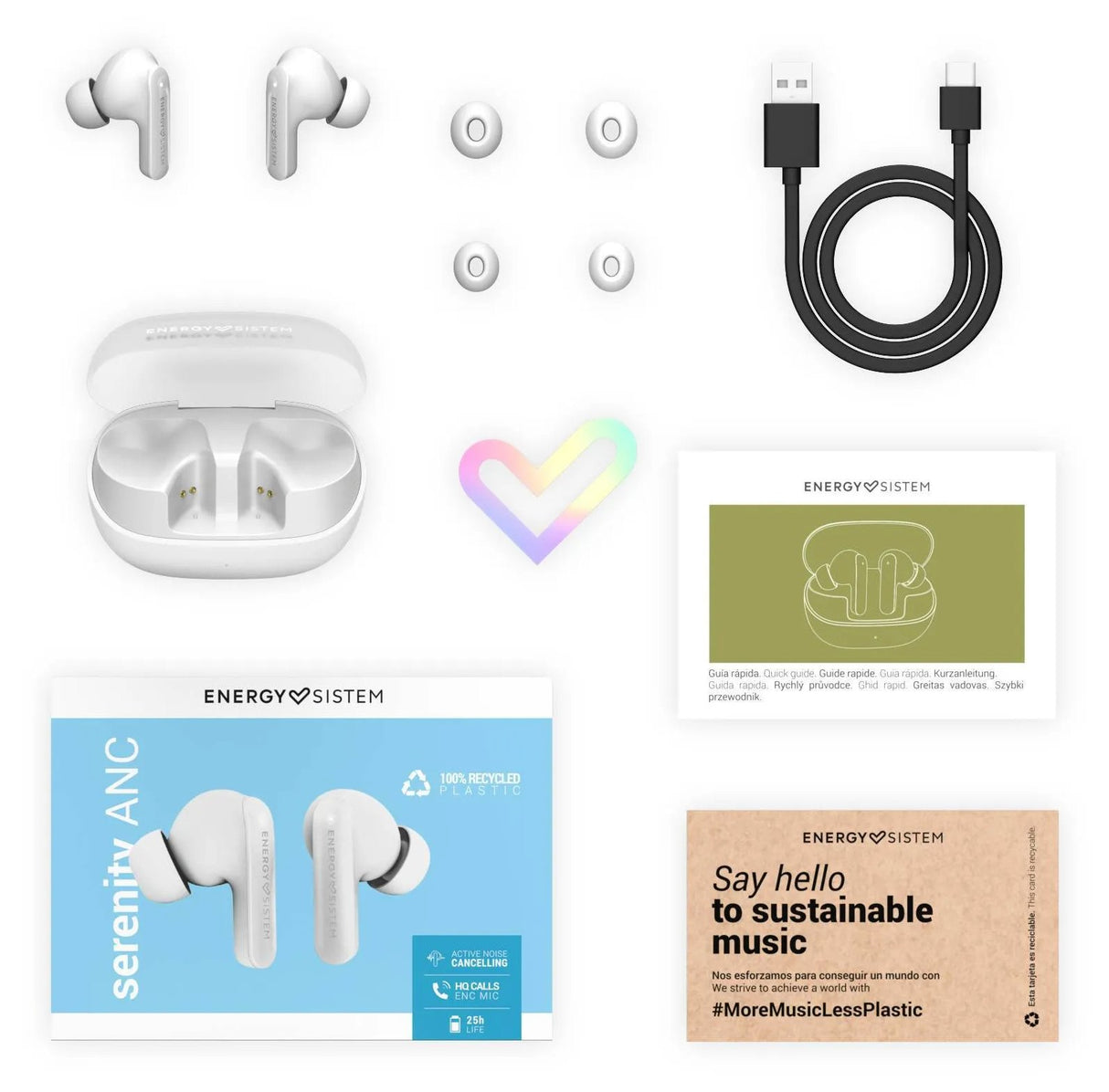 EAN 8432426459209 - Energy Sistem Serenity ANC Auriculares True Wireless Stereo (TWS) Dentro de oído Llamadas/Música USB Tipo imagen 7