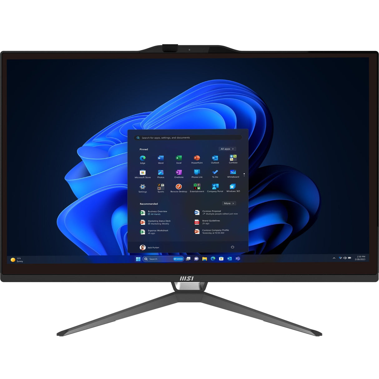 Msi Pro Ap222t 14m-428fr Intel® Core? I5 I5-14400 54,6 Cm (21.5) 1920 X 1080 Pixels Pantalla Táctil Pc All-In-One 8 Go Ddr4-Sdram 500 Go Ssd Windows 11 Pro Wi-Fi 6e (802.11ax) Negro