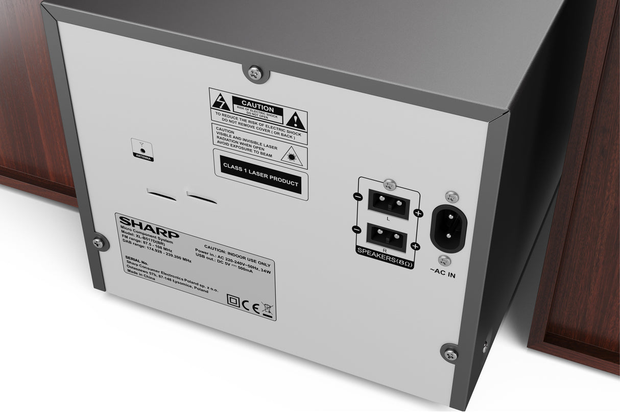 EAN 4974019192413 - Sharp XL-B517D Microcadena de música para uso doméstico 45 W Marrón imagen 2