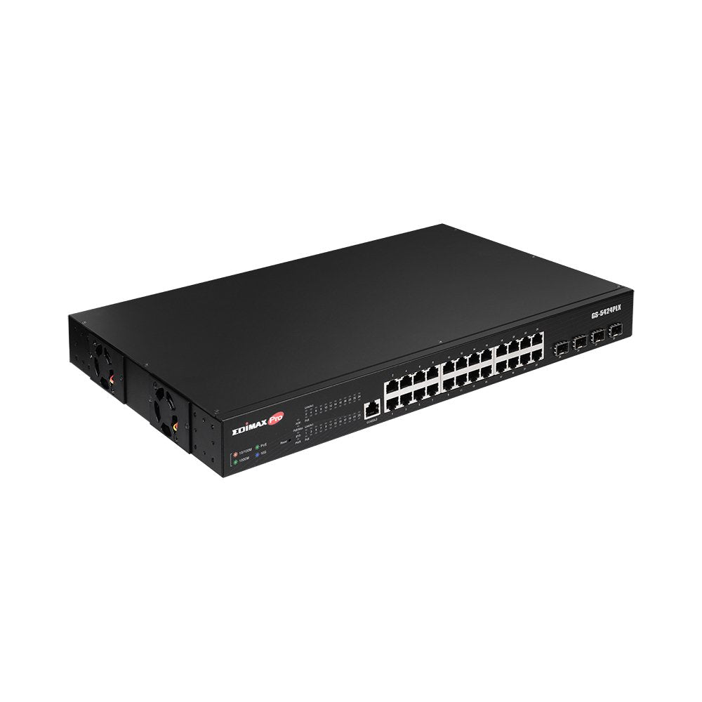 EAN 4717964703743 - Edimax GS-5424PLX switch Gestionado L2 Gigabit Ethernet (10/100/1000) Energía sobre Ethernet (PoE) 1U Neg imagen 3