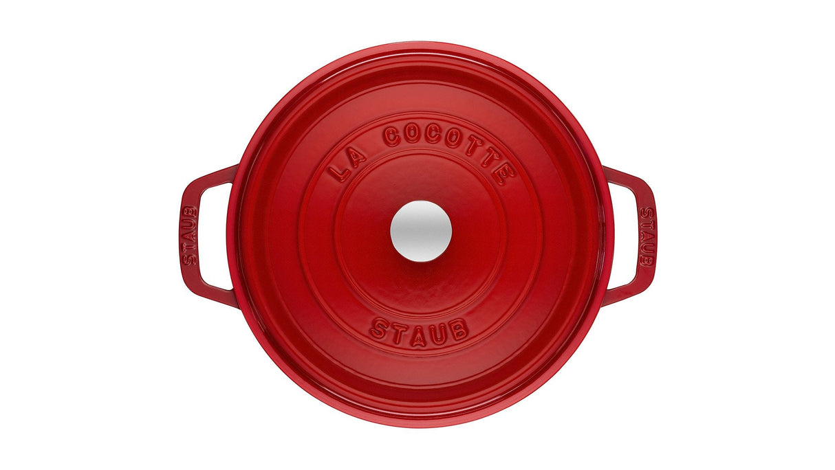 Staub Round Cocotte, Hierro Fundido 26cm, Cereza