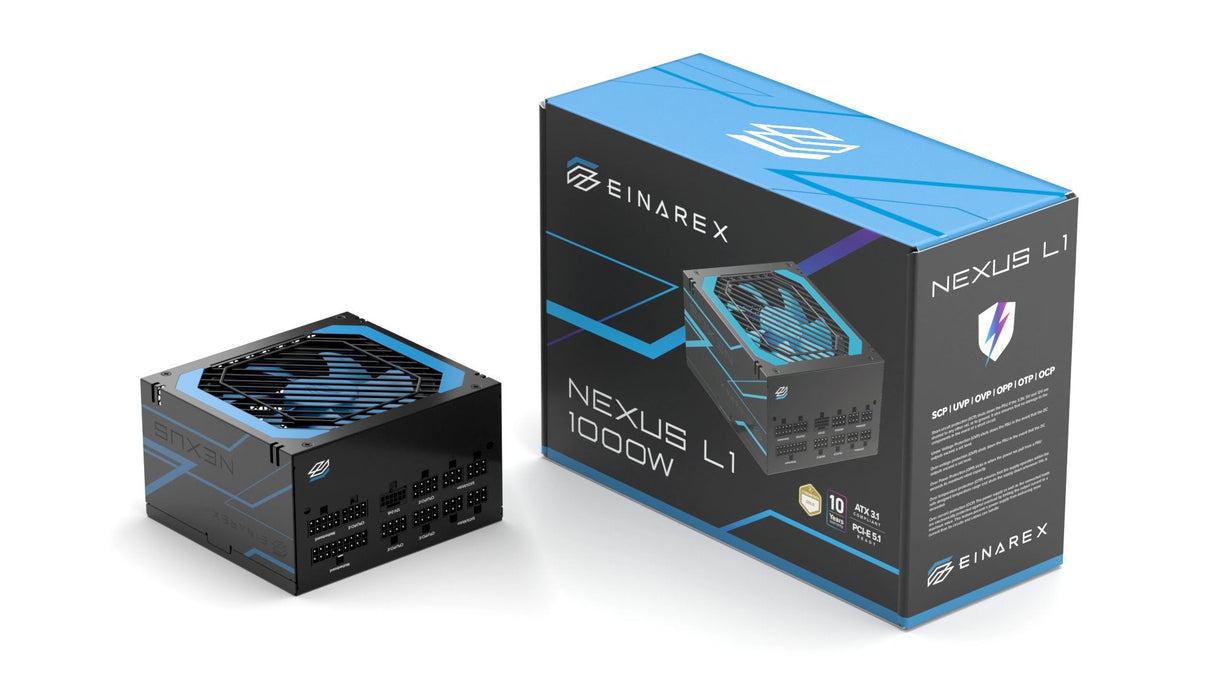 Fuente Alimentacion Atx 1000w Einarex Nexus L1 80+ Gold Atx 3.1